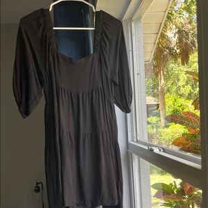 Hunter & Brown | Dresses | New Hunter Brown Tiered Dress In Blue | Poshmark